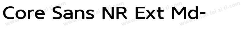Core Sans NR Ext Md字体转换